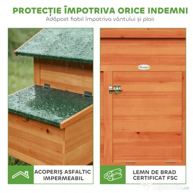 PawHut găini ouătoare coteț adăpost | Aosom Romania