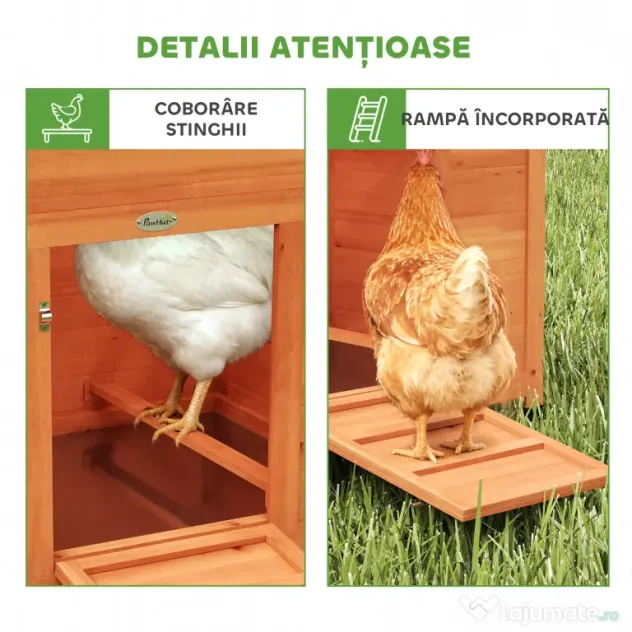 PawHut găini ouătoare coteț adăpost | Aosom Romania
