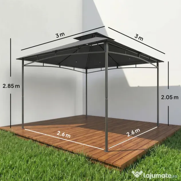 Outsunny Pavilioane robuste, corturi pentru jacuzzi, acoperișuri permanente, foișor | Aosom Romania