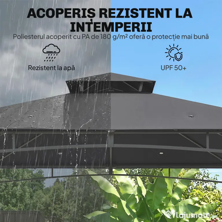 Outsunny Pavilioane robuste, corturi pentru jacuzzi, acoperișuri permanente, foișor | Aosom Romania