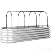 Outsunny Strat Înălțat de Grădină cu Seră și Jardinieră | Aosom Romania 