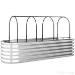Outsunny Strat Înălțat de Grădină cu Seră și Jardinieră