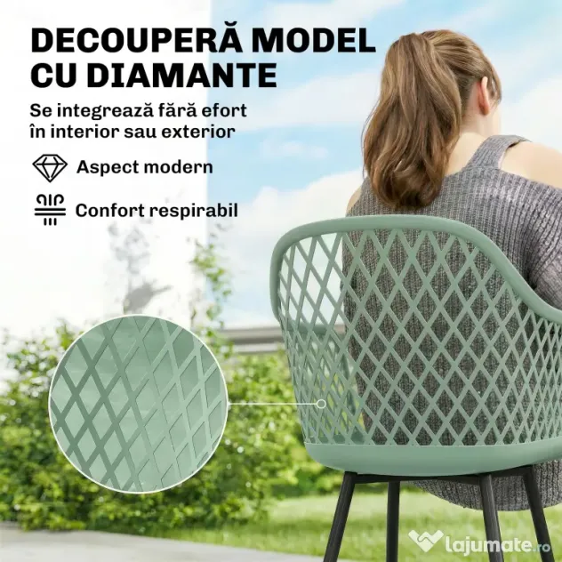 Outsunny scaune confortabile pentru exterior, mobilier de terasă, scaune confortabile pentru patio și terase | Aosom Romania