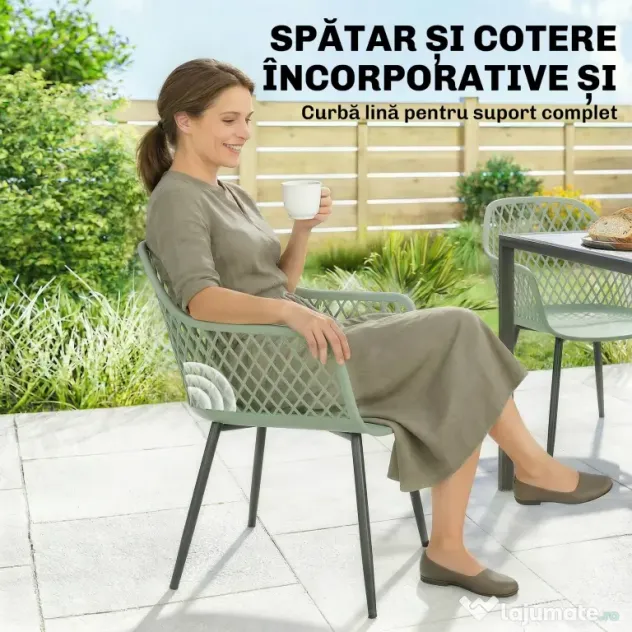Outsunny scaune confortabile pentru exterior, mobilier de terasă, scaune confortabile pentru patio și terase | Aosom Romania
