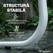 Outsunny Set Mobilier Grădină 4 Piese cu Canapea, Fotolii, Măsuță, Bej și Alb | Aosom Romania