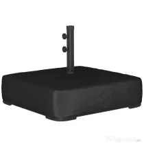 Outsunny Bază pentru Umbrelă Reumplibilă cu Nisip 80 kg/Nisip Umed 90 kg, pentru Tije de Ø48 mm, Negru | Aosom Romania