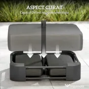 Outsunny Bază pentru Umbrelă Reumplibilă cu Nisip 80 kg/Nisip Umed 90 kg, pentru Tije de Ø48 mm, Negru | Aosom Romania