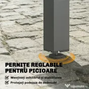Outsunny masă extensibilă pentru exterior masă de grădină masă de prânz | Aosom Romania