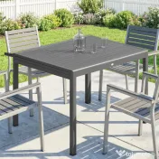 Outsunny masă extensibilă pentru exterior masă de grădină masă de prânz | Aosom Romania
