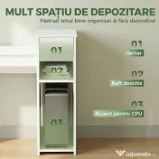 HOMCOM Birou pentru Studiu și Scris cu Sertar și Rafturi, 108 cm, Alb | Aosom Romania 