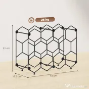 HOMCOM suport sticle masă metal | Aosom Romania 