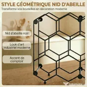 HOMCOM suport sticle masă metal | Aosom Romania 