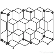 HOMCOM suport sticle masă metal