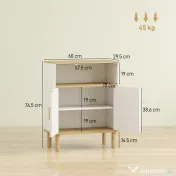 HOMCOM dulap multifuncțional joasă înălțime | Aosom Romania 
