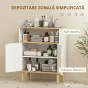 HOMCOM dulap multifuncțional joasă înălțime | Aosom Romania 