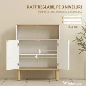HOMCOM dulap multifuncțional joasă înălțime | Aosom Romania 