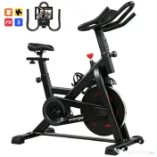 Bicicletă SPORTNOW pentru Acasă, Stativă cu Aplicație, Rezistență Magnetică 0-100% | Aosom Romania 