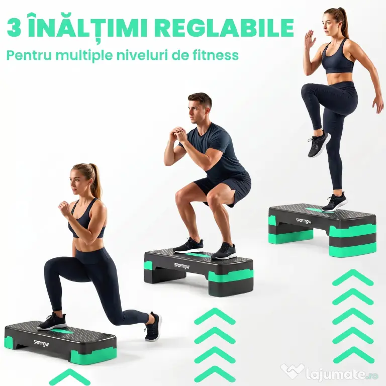 SPORTNOW platformă step aerobic | Aosom Romania