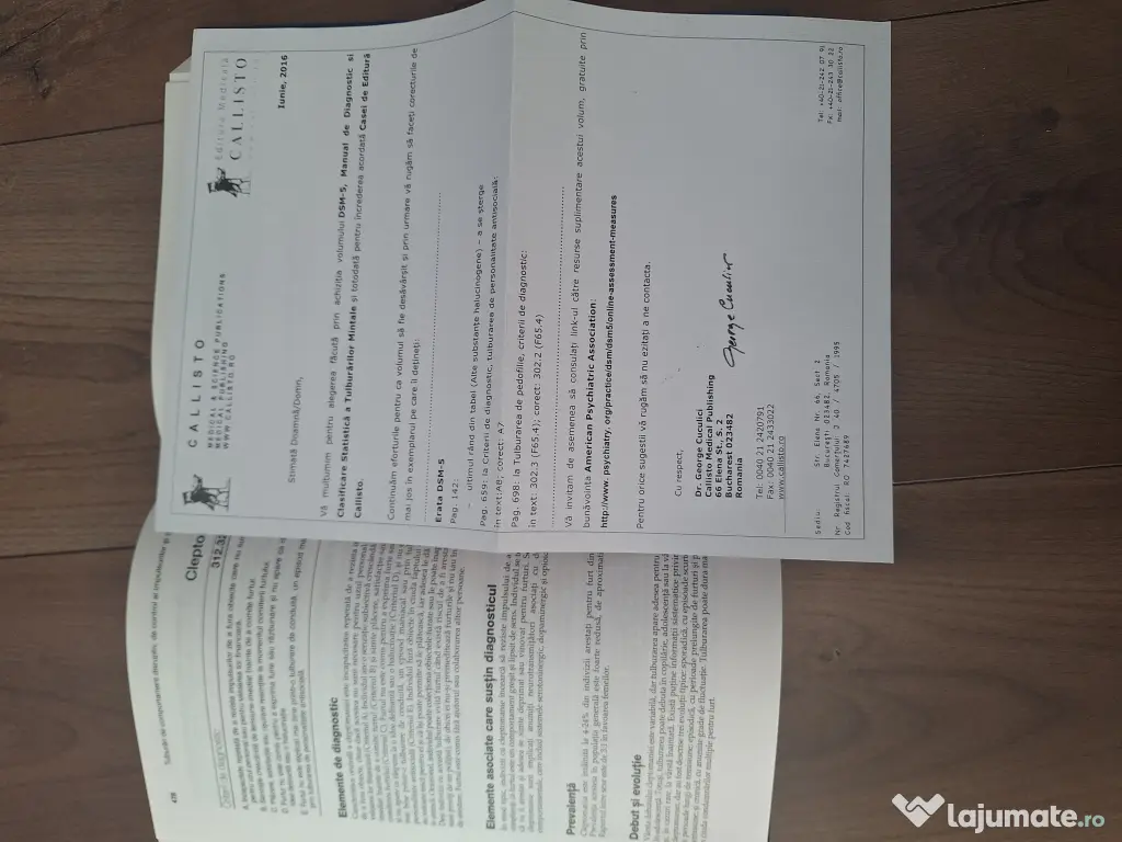 Dsm 5 - manual de diagnistic si clasificare a tulburarilor mintale