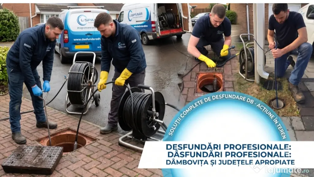 Desfundare canalizare, conducte , chiuvete, toalete, pluviale !