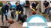 Desfundare canalizare, conducte, chiuvete, toalete, pluviale