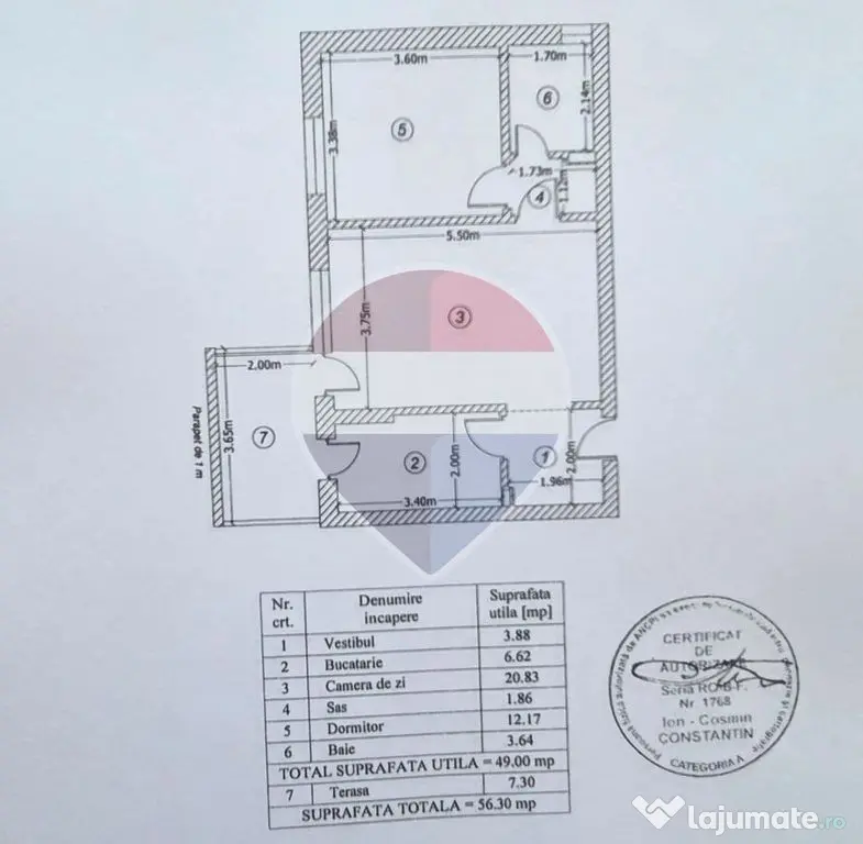 Apartament cu două camere | PRIMA ÎNCHIRIERE | Greenfie...