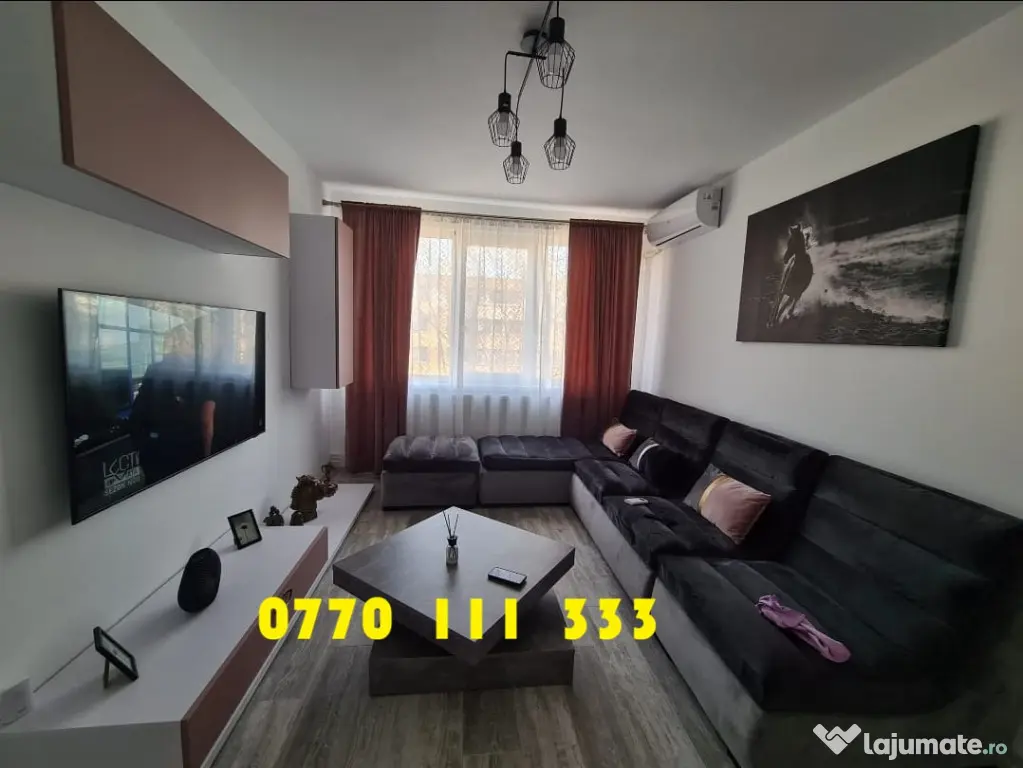 Apartament 3 camere Hipodrom - 64mp - Renovat Recent - Mobil