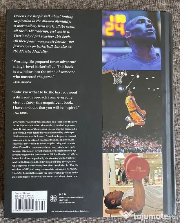 Kobe Bryant – The Mamba Mentality: How I Play (Hardcover) – Stare excelentă