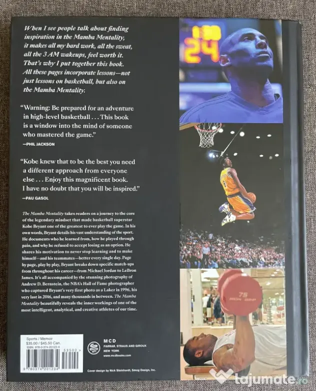 Kobe Bryant – The Mamba Mentality: How I Play (Hardcover) – Stare excelentă