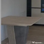 Masa extensibila moderna Travertin, Unica 
