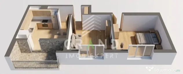 2 Camere | Etaj 1 | Balcon | Centrală Proprie | Mărăști