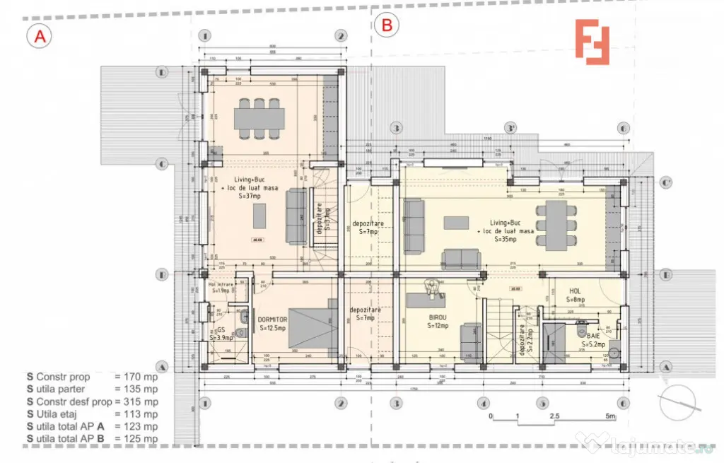 COMISION 0% Duplex cu 5 camere si teren de 306 mp de vanzare