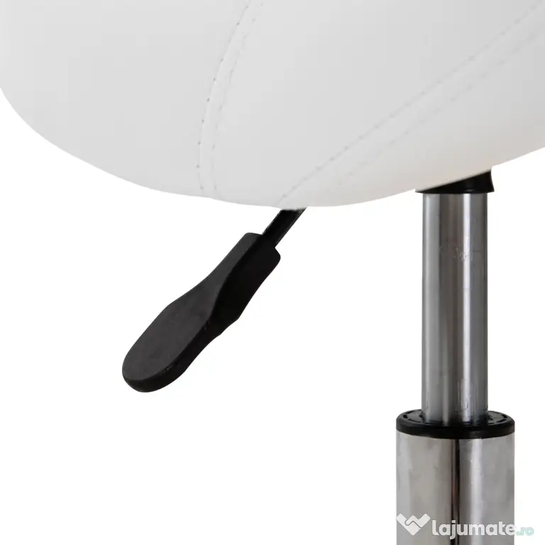 HOMCOM scaun pentru salon, tip sa 52×53×49-61cm, crem