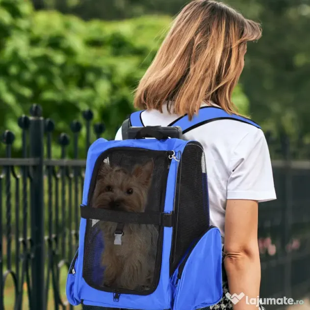 PawHut rucsac transport animale mici, 36x30x49