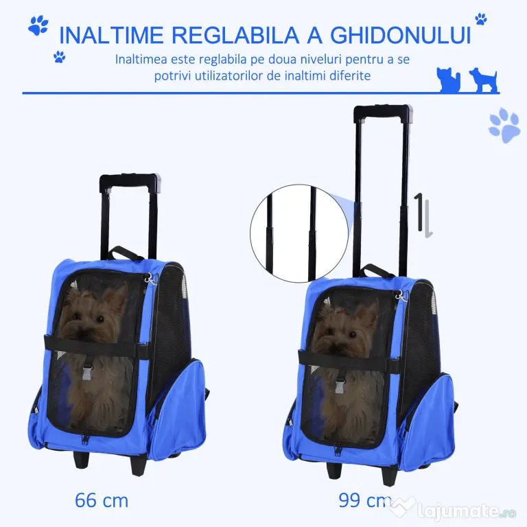 PawHut rucsac transport animale mici, 36x30x49