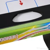 HOMCOM Masă de Joc 4 în 1 Pliabilă pentru Fotbal de Masă, Biliard, Air Hockey și Ping Pong, din MDF și Plastic 