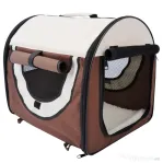 PawHut Geantă Trasport pentru Câini și Pisici Pliabilă, Culoarea cafelei, 61x46x51cm