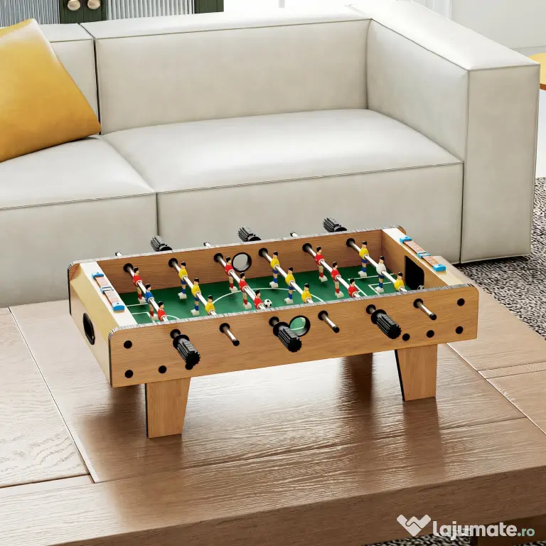 HOMCOM Fotbal de Masă Pliabil pentru Adulți și Copii din MDF 69x36.5x22 cm