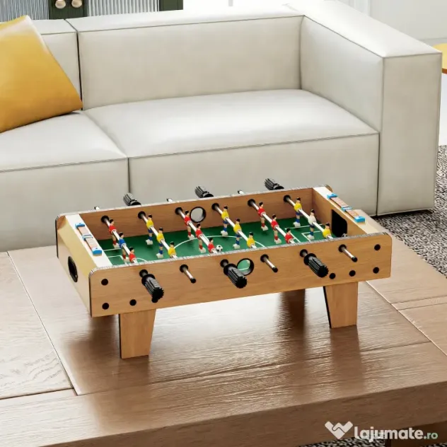 HOMCOM Fotbal de Masă Pliabil pentru Adulți și Copii din MDF 69x36.5x22 cm