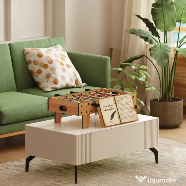 HOMCOM Fotbal de Masă Pliabil pentru Adulți și Copii din MDF 69x36.5x22 cm