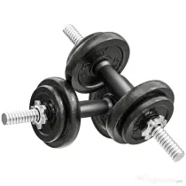 SPORTNOW Set greutăți și halter de 20 kg cu mânere antiderapante, 8 discuri de greutăți, bară de halter și 2 bare pentru gantere din oțel