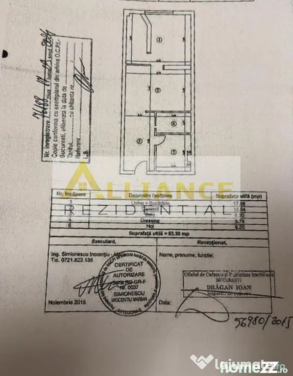 Apartament 2 camere tip studio - Gata de mutare