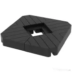 Outsunny Set 4 plăci de bază pentru umbrelă suspendată, umplute cu apă sau nisip până la 80 kg, negru