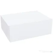 HOMCOM Noptier Suspendat Modern cu Sertar, din Lemn, 40x30x15 cm, Alb