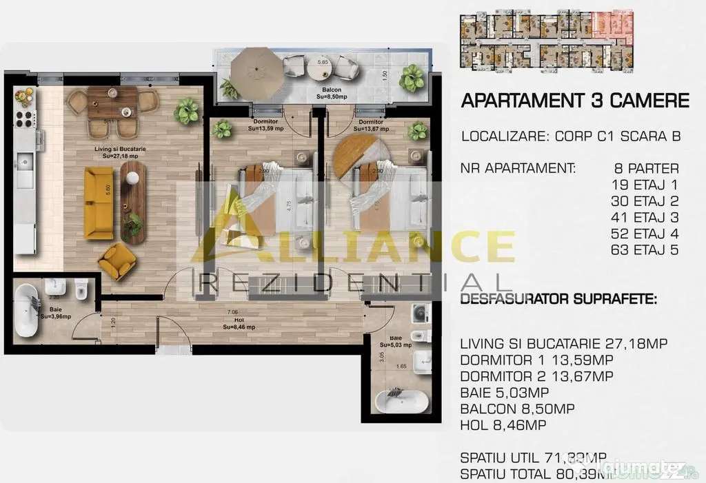 3 camere 2 bai - Complex rezidential modern - acces rapid...