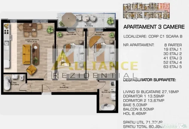 3 camere 2 bai - Complex rezidential modern - acces rapid...