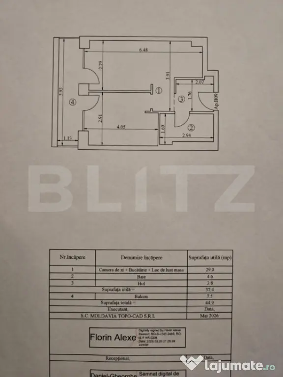 Apartament 2 camere decomandat - zona semicentrala