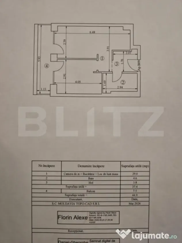 Apartament 2 camere decomandat - zona semicentrala