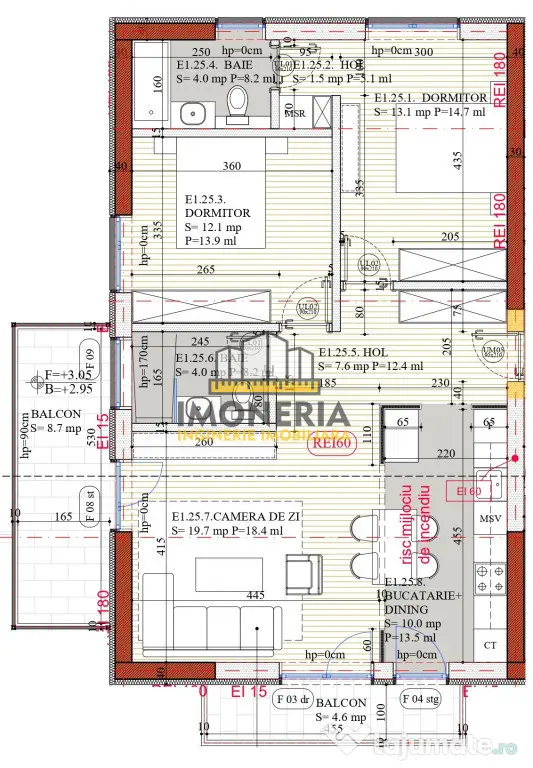 Empire Mărcușului – 0% Comision – 3 camere, imobil pre
