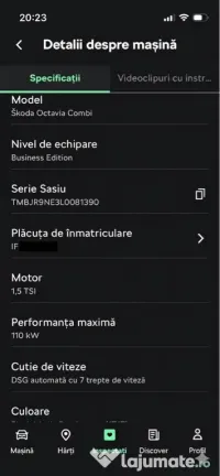 Skoda Octavia 3 Facelift 2020 1.5 TSI 150 CP DSG Business